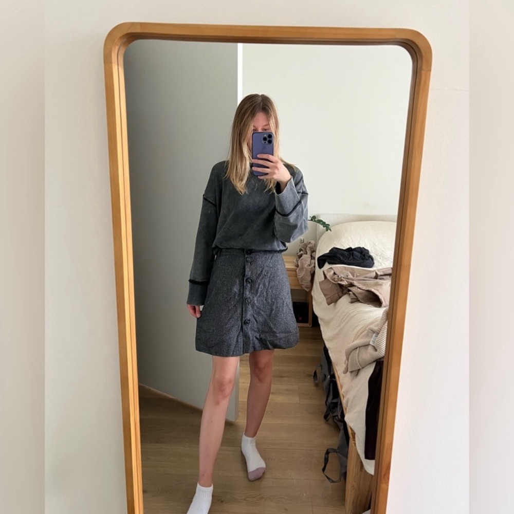 Massimo Dutti Wool Office Skirt
